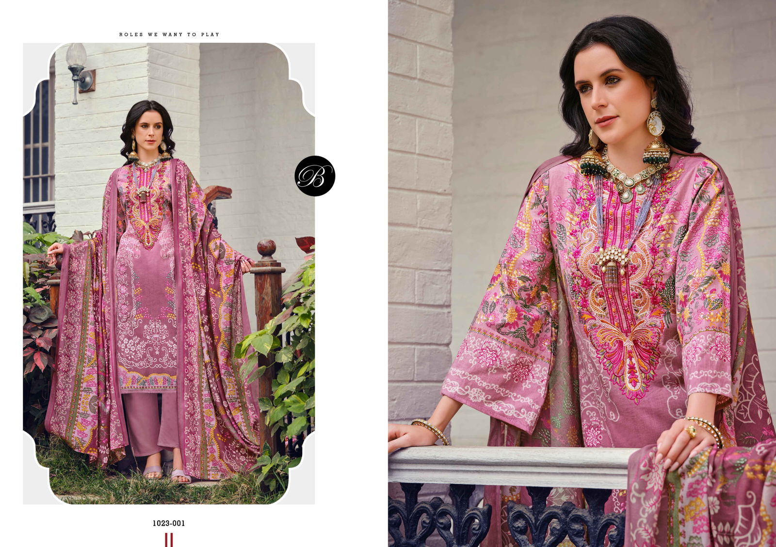 Riwayat vol 10 by Belliza Viscose Rayon Digital Printed Dress Material